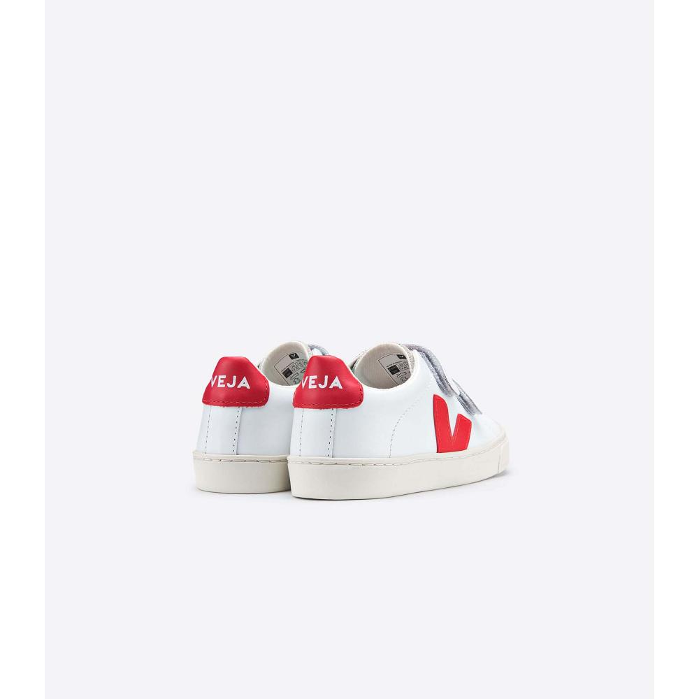 Veja ESPLAR LEATHER Tenisky Detske White/Red | SK 811ILH